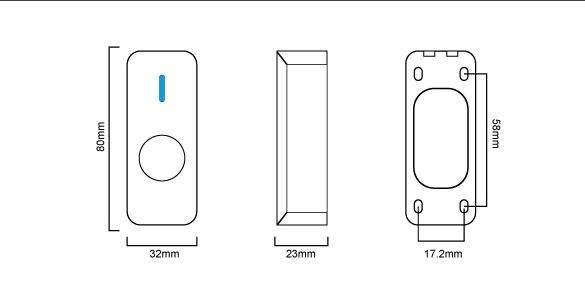 IP67 Безконтактен инфрачервен Бутон за повърхностен монтаж