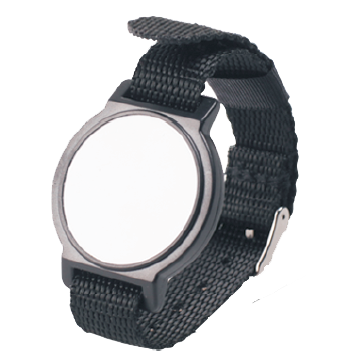 Plastic RFID Wristband Tag with metal claps