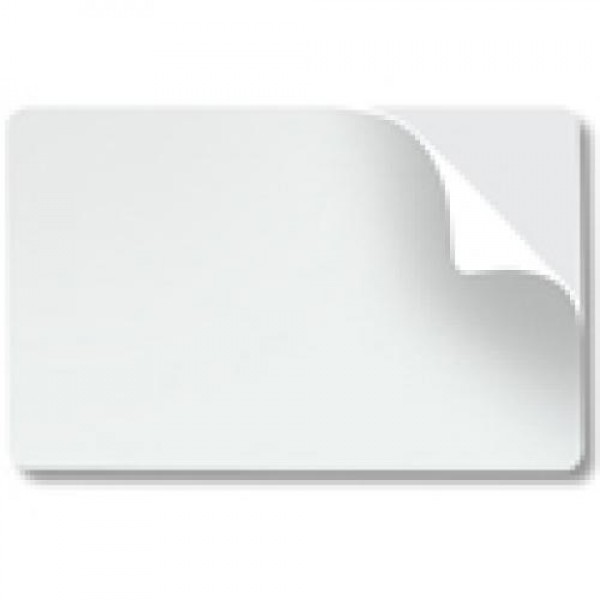 Self Adhesive White Plastic card 10 mil (Ultra white).