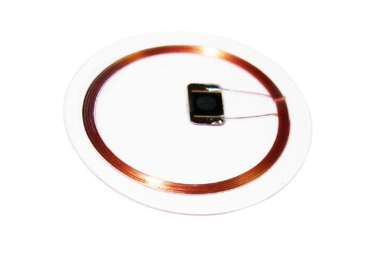 RFID adhesive round tag, 125 kHz ASK (EM4102)