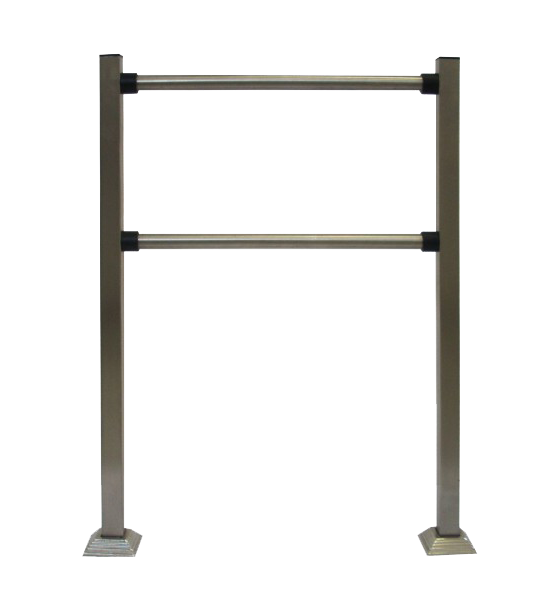 Inox barrier for turnstile