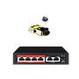 POE Switch 48V With 4 100M Port IEEE 802.3 af/at Ethernet switch with 2x 100M uplink Suitable for IP camera/Wireless AP/POE camera