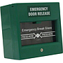 Break glass fire emergency exit button 
